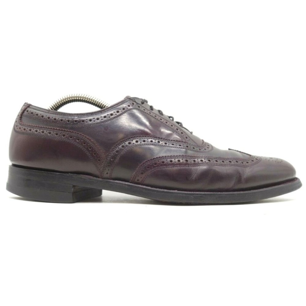 Florsheim Burgundy Wingtip Shoes Men's 10.5 D